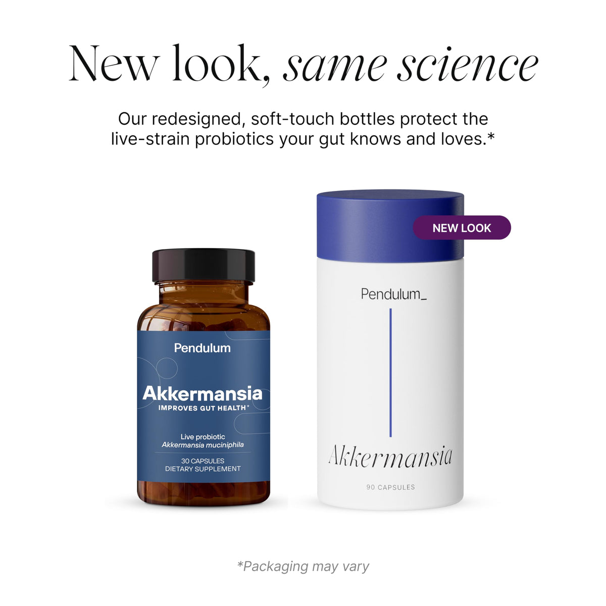 Pendulum Akkermansia Probiotic with Prebiotic Fiber 90 Capsules - Calm Era