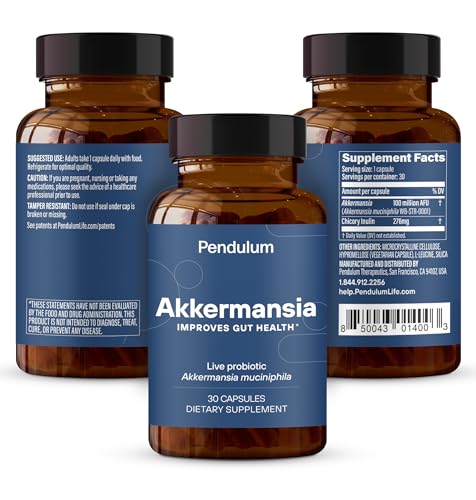 Pendulum Akkermansia Probiotic with Prebiotic Fibre – 30 Capsules - Calm Era