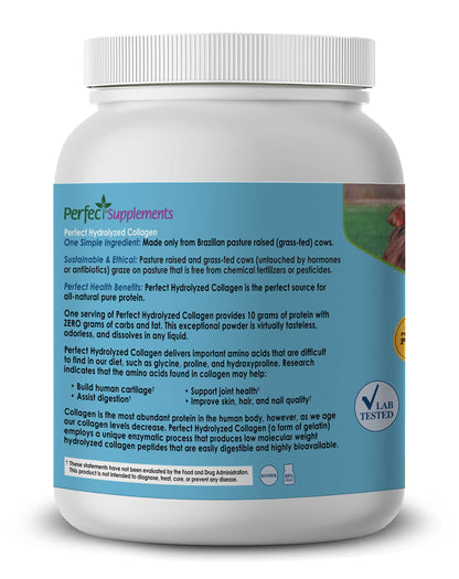 Perfect Supplements Hydrolyzed Collagen Powder – Unflavored | 660g - Calm Era