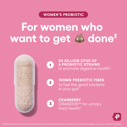 Physician's CHOICE Probiotics for Women - 50B CFU, 6 Strains, Cranberry + Organic Prebiotics - 84 CT - Calm Era