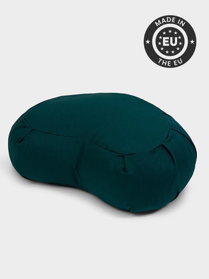 European Organic Buckwheat Zafu Crescent Meditation Cushion