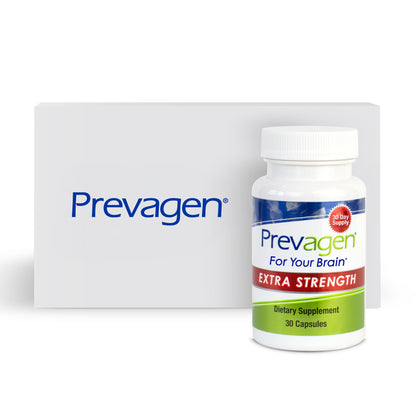 Prevagen dietary supplement bottle and packaging on a white background