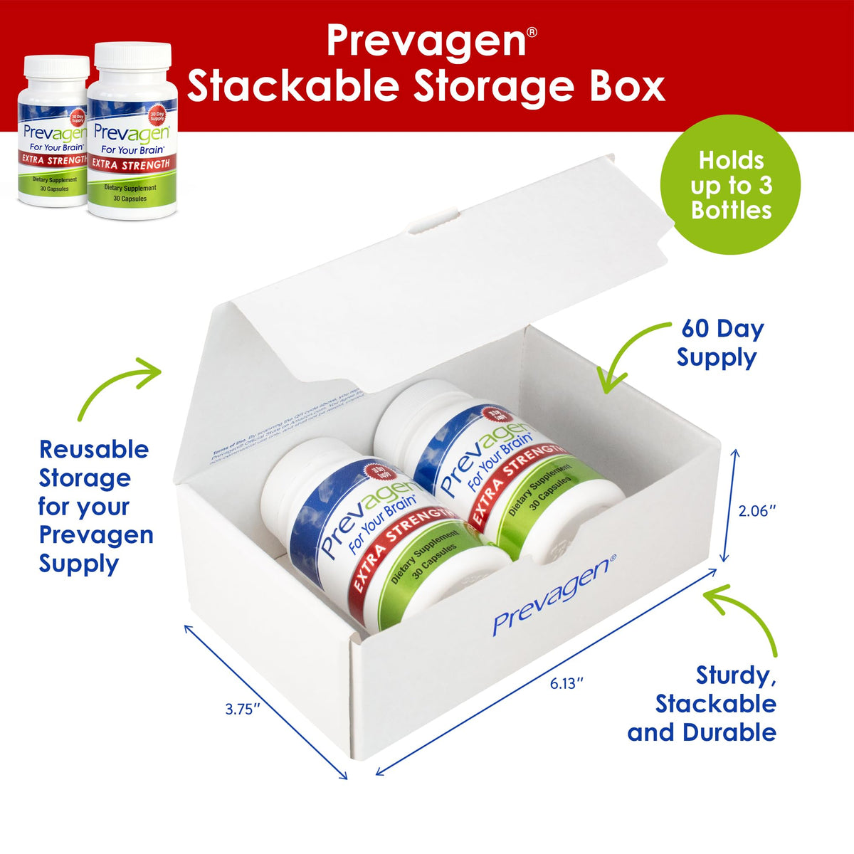 Prevagen Extra Strength 20mg Apoaequorina + Vitamina D3 | Paquete de 2 de 30 unidades