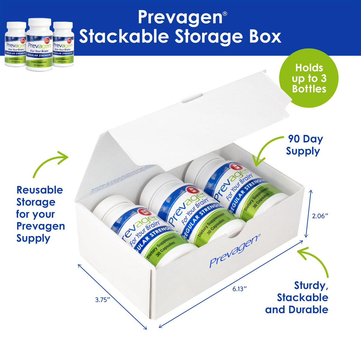 Prevagen Concentración Regular | 10 mg de Apoaequorina y Vitamina D3 | 90 Cápsulas | Suministro para 3 Meses
