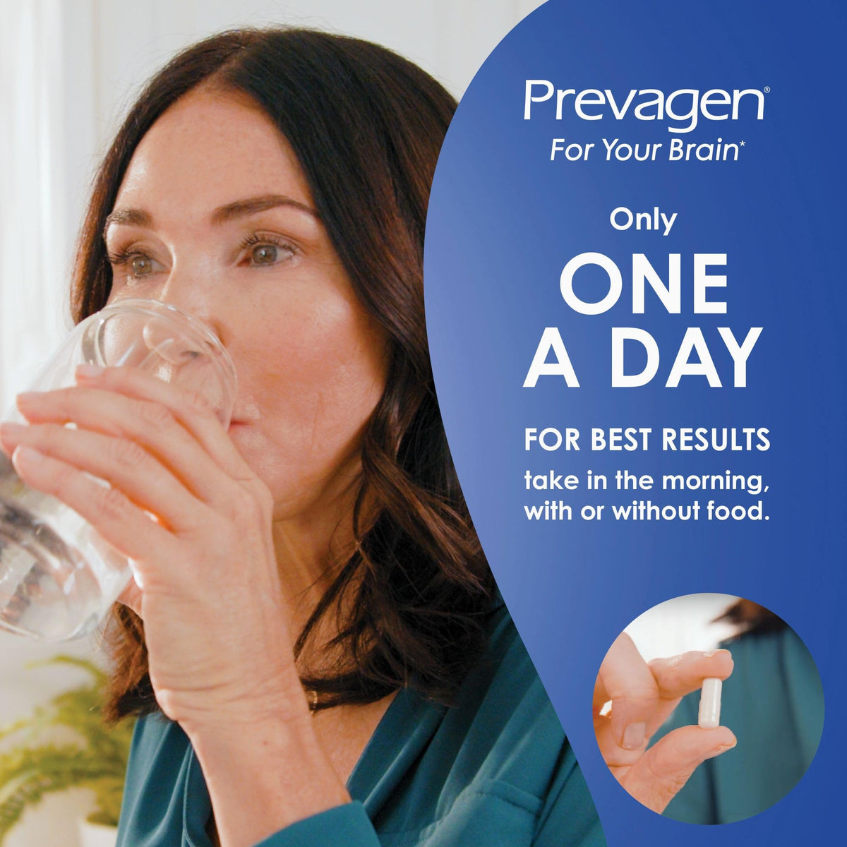 Prevagen Concentración Regular - 60 Cápsulas (Suministro para 2 meses) | Apoecorina 10 mg + Vitamina D3