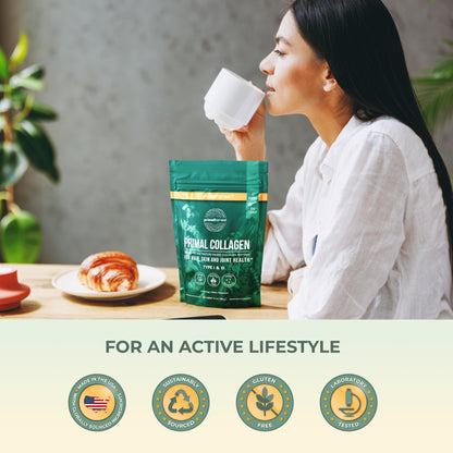 Primal Harvest Collagen Powder Type I & III – 2-Pack, Unflavored - Calm Era
