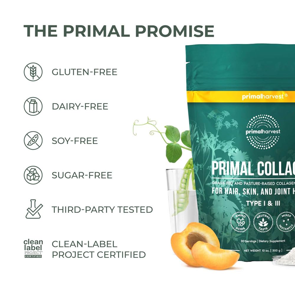 Primal Harvest Collagen Powder Type I & III – 2-Pack, Unflavored - Calm Era