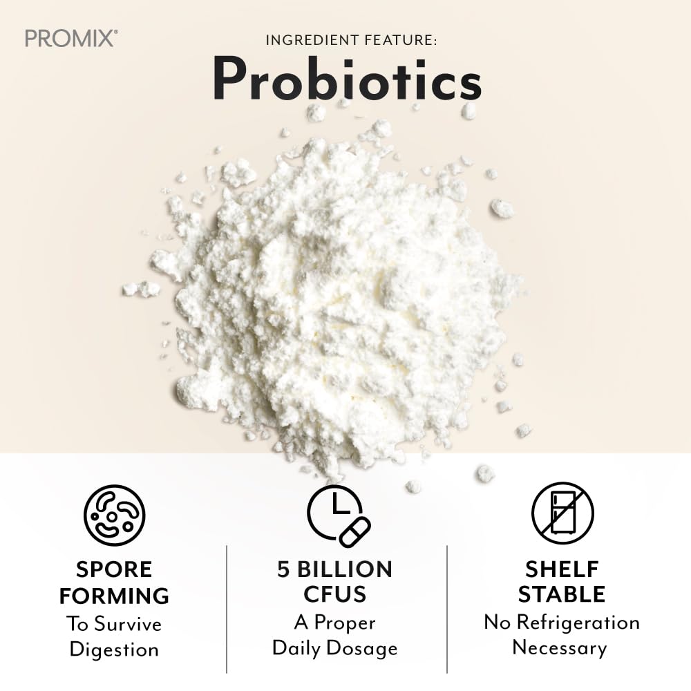 ProMix Nutrition Debloat: Prebiotics & Probiotics for Bloating Relief (White Peach) - 30 Servings - Calm Era
