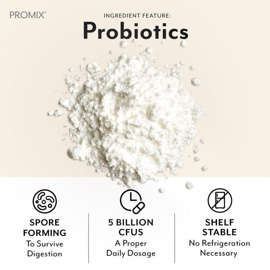 ProMix Nutrition Debloat: Prebiotics & Probiotics for Bloating Relief (White Peach) - 30 Servings - Calm Era