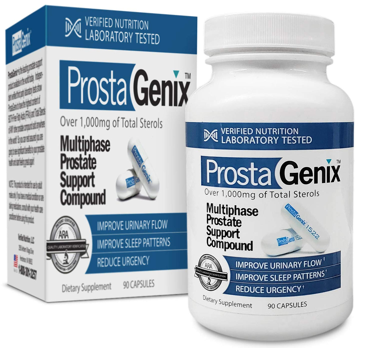 ProstaGenix Multiphase Prostate Supplement – 90 Capsules | Featured on Larry King Show, 1M+ Sold - Calm Era
