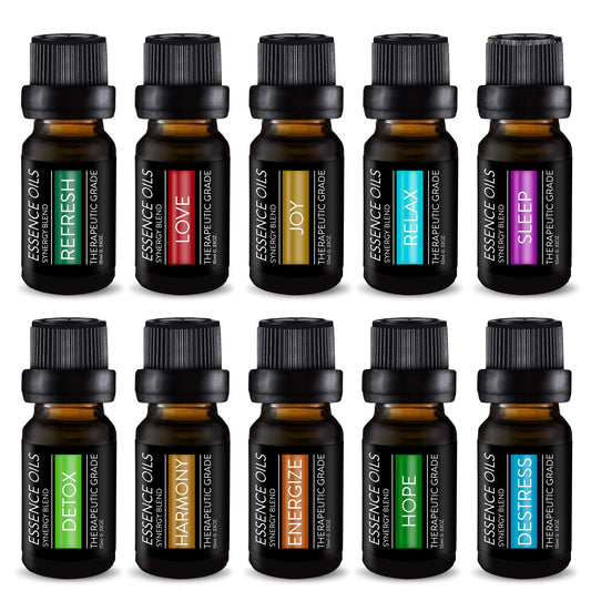 Pure Daily Care Juego de 10 aceites esenciales en mezcla de sinergia de aromaterapia de 10x10 ml