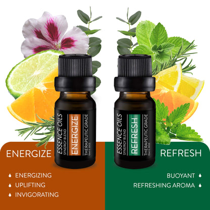 Pure Daily Care Juego de 10 aceites esenciales en mezcla de sinergia de aromaterapia de 10x10 ml