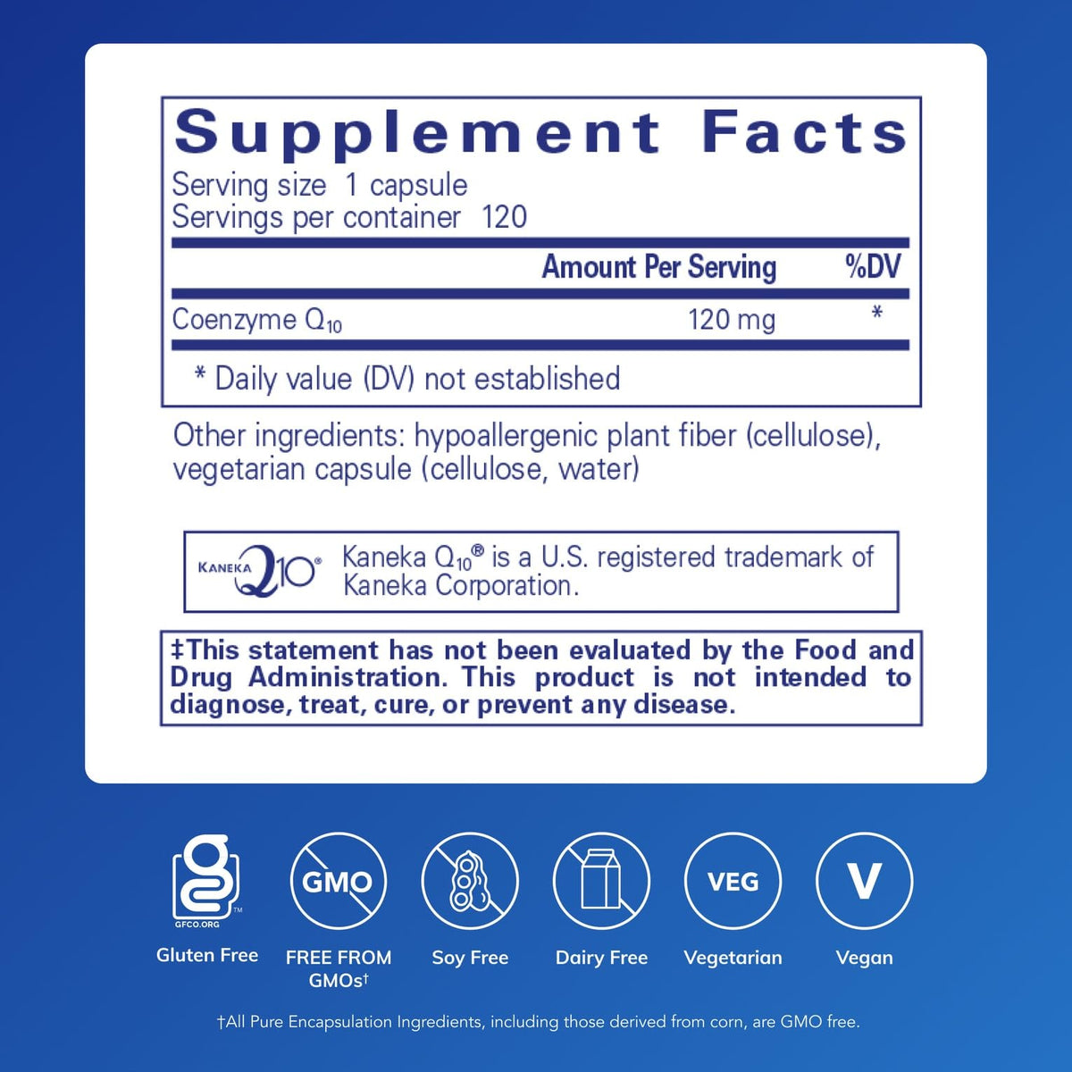 Pure Encapsulations CoQ10 120mg – 120 Capsules - Calm Era