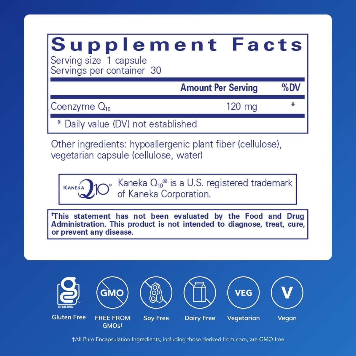 Pure Encapsulations CoQ10 120mg – 30 Capsules - Calm Era