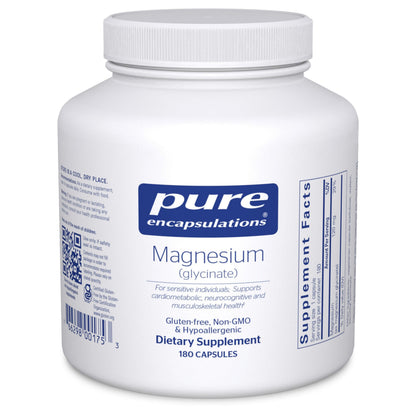Pure Encapsulations Magnesium Glycinate (180 Caps) – Stress, Sleep & Heart Health - Calm Era
