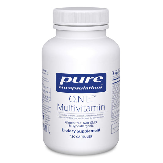 Pure Encapsulations O.N.E. Multivitamin – Multivitamínico de una vez al día con Metafolin, CoQ10 y Luteína | 120 cápsulas