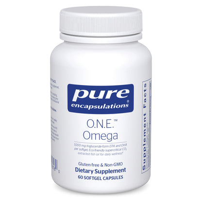 Pure Encapsulations O.N.E. Omega – EPA & DHA Fish Oil | 60 Softgels - Calm Era