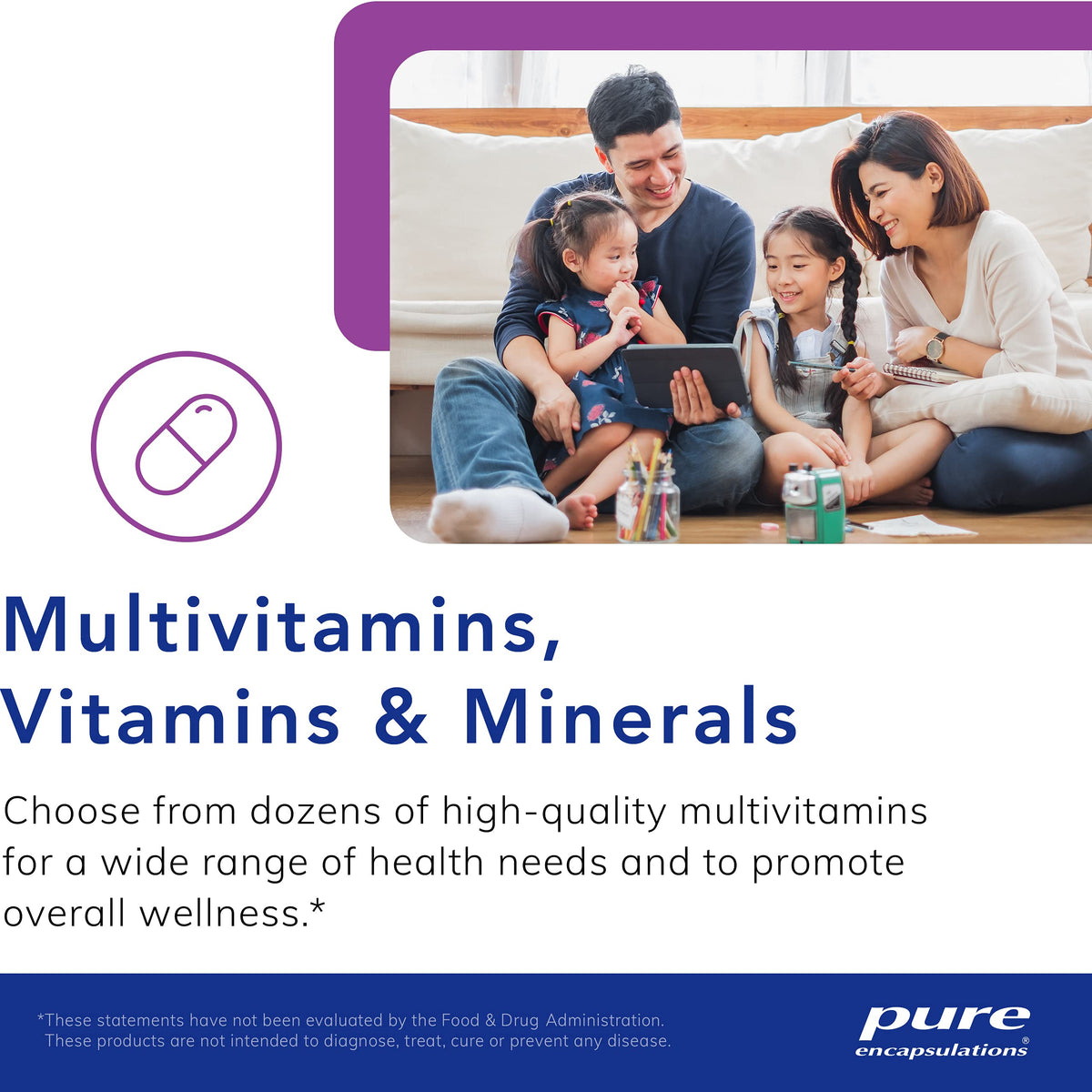 Pure Encapsulations Vitamin D3 25 mcg (1,000 IU) – Supports Bone, Immune, Heart & Colon Health | 250 Capsules - Calm Era