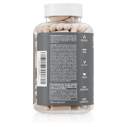 Pure for Men Suplemento de fibra Stay Ready — 240 cápsulas veganas