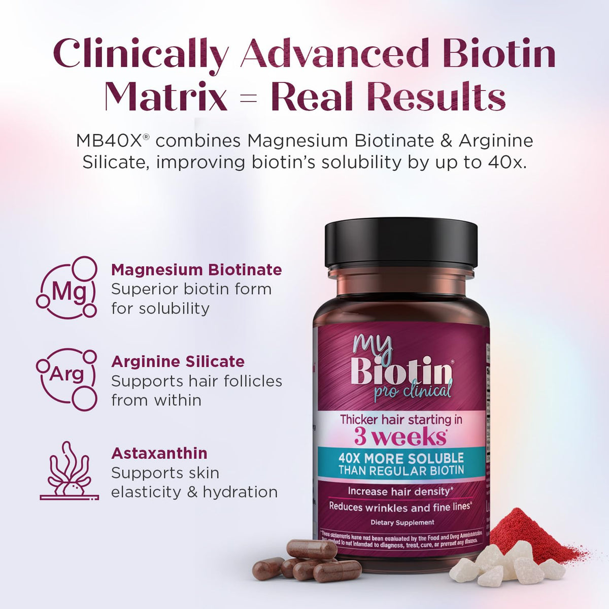 Purity Products MyBiotin ProClinical – 40x Soluble Biotin | 30 Capsules - Calm Era