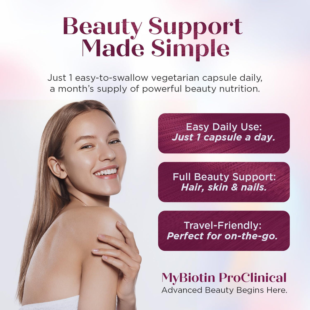 Purity Products MyBiotin ProClinical – 40x Soluble Biotin | 90 Capsules - Calm Era