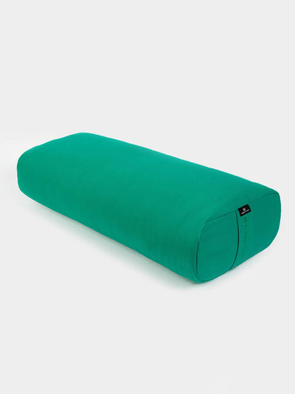 Rectangular Lightweight Yoga Bolster — Organic Cotton Cover