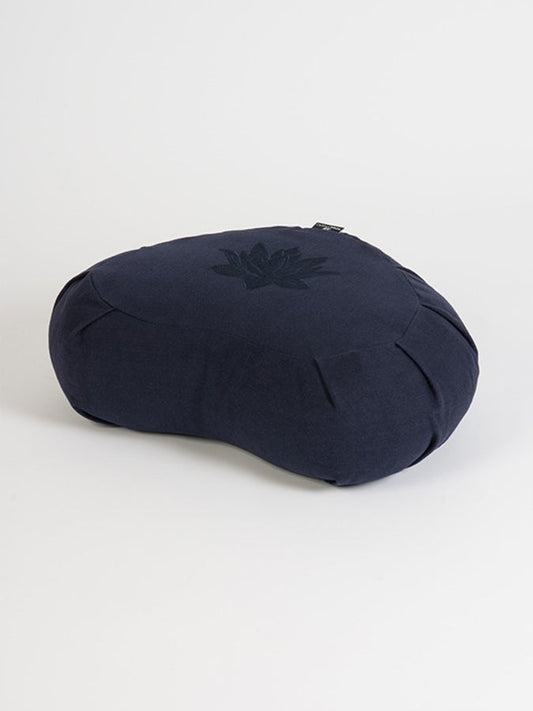 Cojín de Yoga Zafu con Alforfón de Lotus Creciente – Algodón Orgánico GOTS