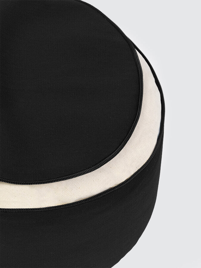 Yoga Studio Cylinder Meditation Cushion – Large | Firm Support for Seated Practice