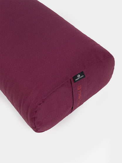 Rectangular Lightweight Yoga Bolster — Organic Cotton Cover