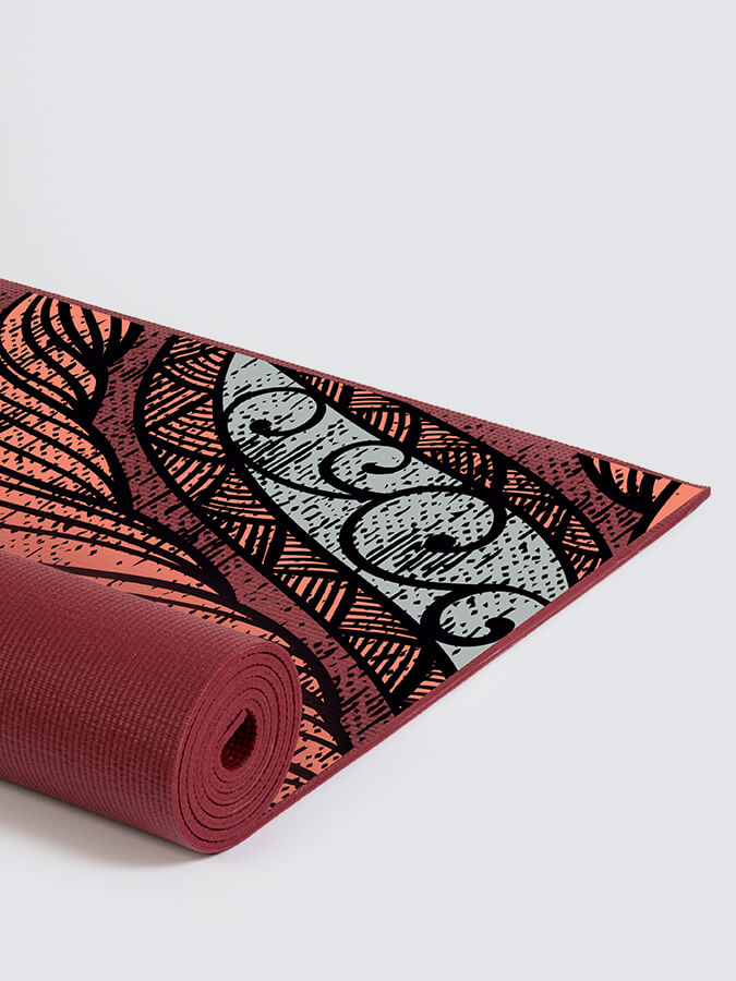 Alfombrilla de yoga adhesiva reversible de 6 mm diseñada por Yoga Studio