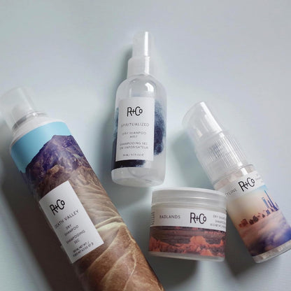 R+Co Skyline Champú Seco en Polvo — Aprobado por la TSA, 30 ml