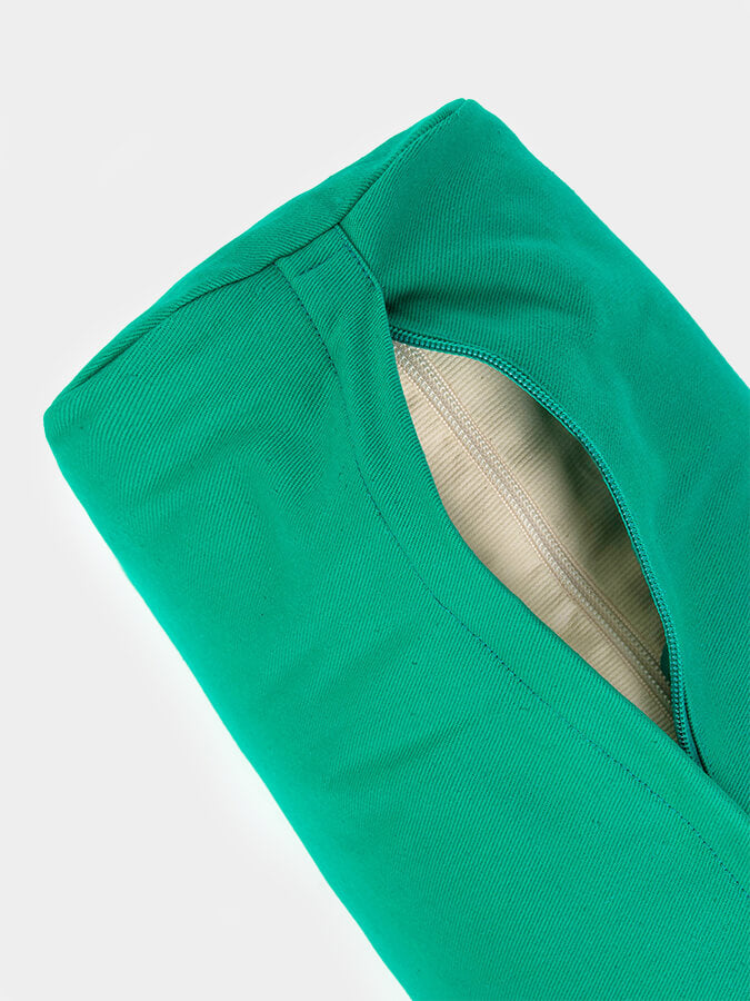 Rectangular Lightweight Yoga Bolster — Organic Cotton Cover