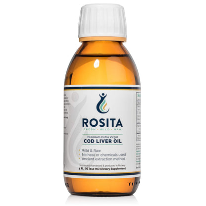 Rosita Extra Virgin Cod Liver Oil – Pure Unprocessed Nordic Oil