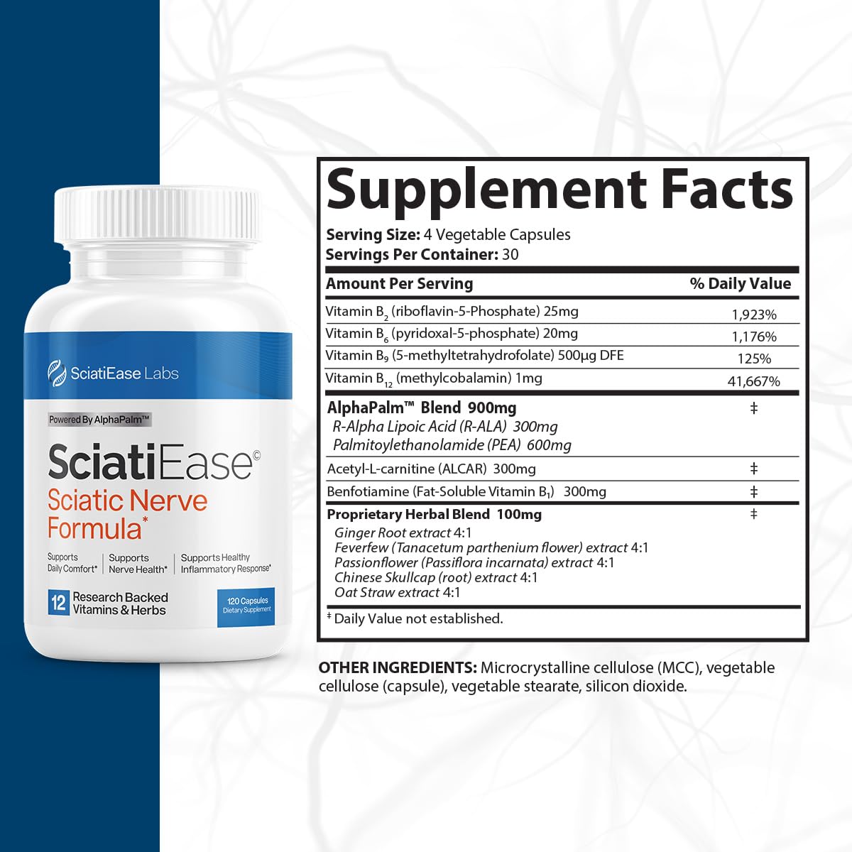 SciatiEase Nerve Comfort Supplement – 3 Bottle Bundle - Calm Era