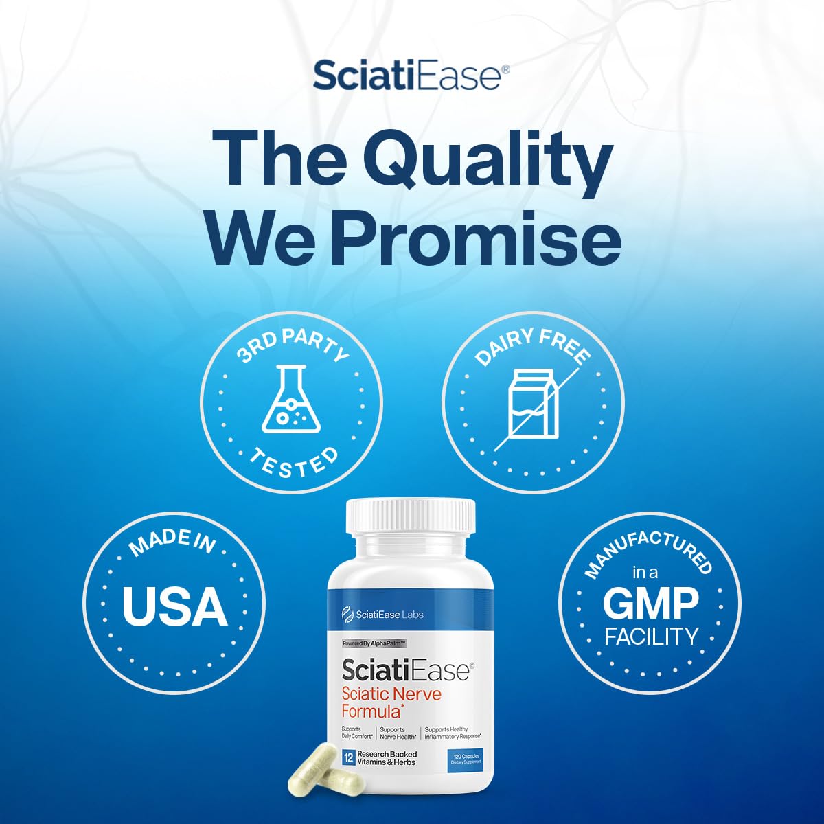 SciatiEase Nerve Comfort Supplement – 3 Bottle Bundle - Calm Era