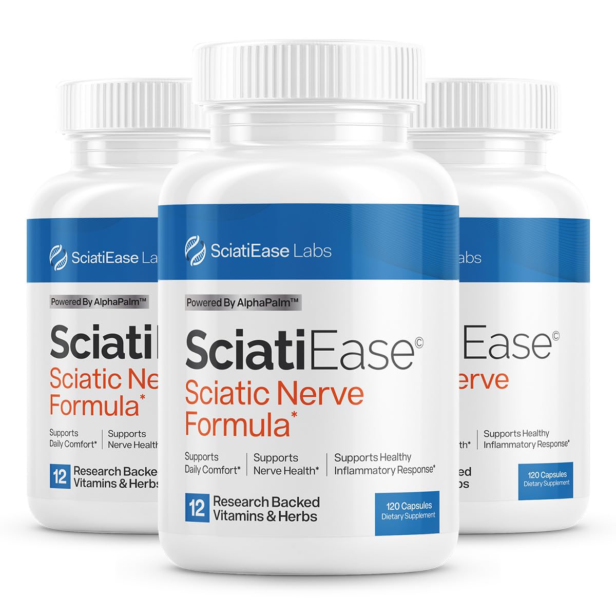 SciatiEase Nerve Comfort Supplement – 3 Bottle Bundle - Calm Era