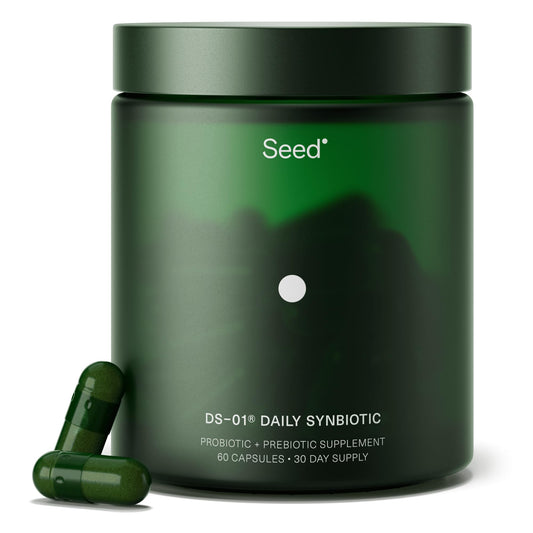 Seed DS-01 Simbiótico Diario - 60 Cápsulas | Prebiótico + Probiótico para la Salud Digestiva, Apoyo Inmunológico, Alivio de la Hinchazón