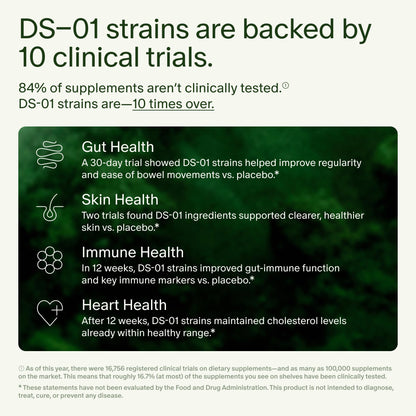 Seed DS-01 Simbiótico Diario - 60 Cápsulas | Prebiótico + Probiótico para la Salud Digestiva, Apoyo Inmunológico, Alivio de la Hinchazón