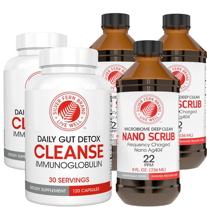 Silver Fern Ultimate Clean-Up Kit – Cleanse Capsules & Nano Scrub | 30-Day - Calm Era