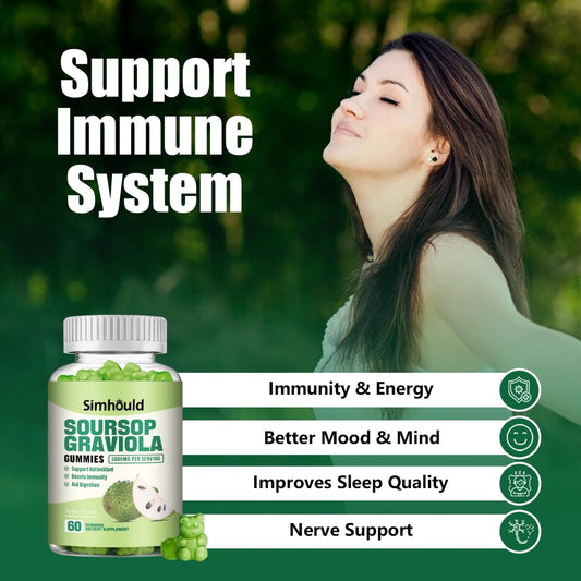 Simhould Soursop Graviola Gummies — Tropical Flavour - Calm Era
