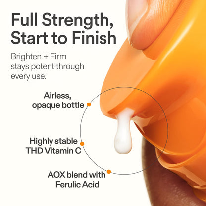Skinfix Brighten + Firm Sérum con Vitamina C al 15% para el Rostro | Desvanece Manchas Oscuras y Líneas Finas
