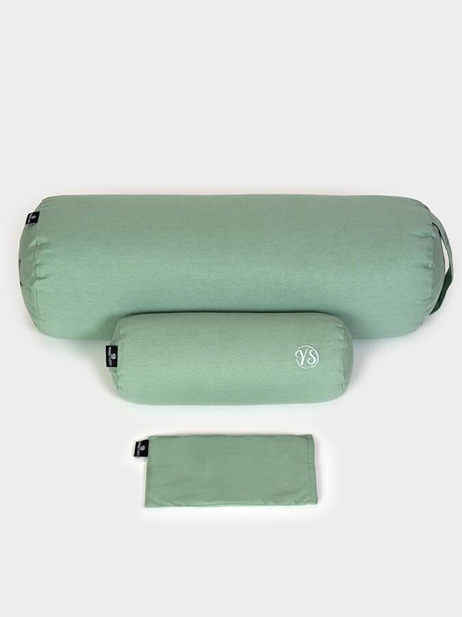 Juego de cojín de meditación y antifaz orgánicos para estudio de yoga