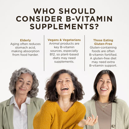Solgar B-Complex 100 – Energy & Nervous System Support | 250 Veg Capsules - Calm Era