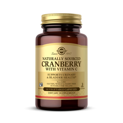 Solgar Arándano Rojo con Vitamina C — Salud Urinaria, 60 Cápsulas