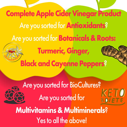 Dietapplements Apple Cider Vinegar Capsules with Vitamins & Minerals