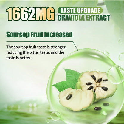 Soursop Bitters Líquido Mezcla de 15 Hierbas con Moringa y Semilla Negra 16fl oz