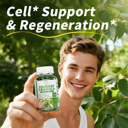 Soursop Graviola Capsules with Kelp & Acai — 120 Count - Calm Era