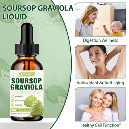 Soursop Graviola Drops 3000mg — Immune, Antioxidant & Sleep Support, 2 Pack - Calm Era
