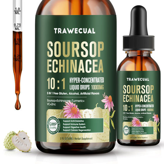 Soursop Graviola Liquid Drops 10:1 — Immune Support & Antioxidants - Calm Era
