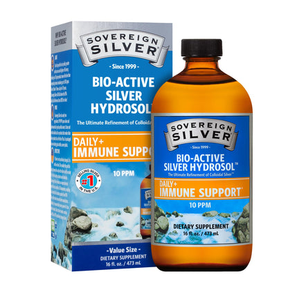 Sovereign Silver Bio-Active Silver Hydrosol 10ppm | 16oz Premium Value